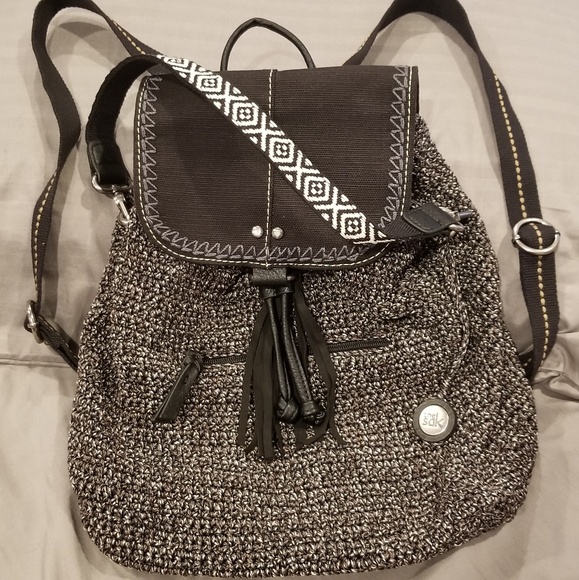 the sak crochet backpack